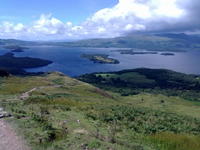 Sicht von Conic Hill auf Loch Lomond