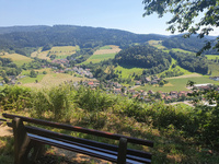 Bank mit Aussicht auf Glottertal